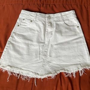 White Denim Mini